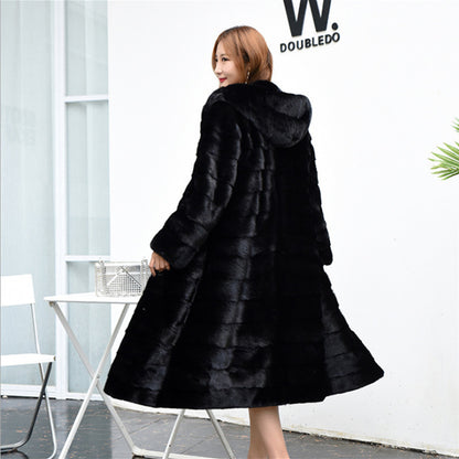 Fur Long Coat Thickened Warm Buy Center