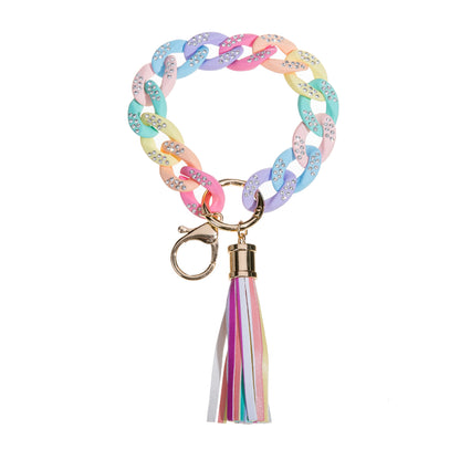 Buy Center Choice-Resin Bracelet Women's Color Keychain 2Style