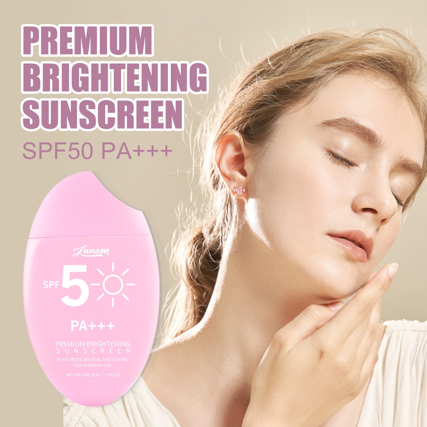 Buy Center Exclusive Offer-Waterproof And Sweat-proof High-power Moisturizing Sunscreen Cream