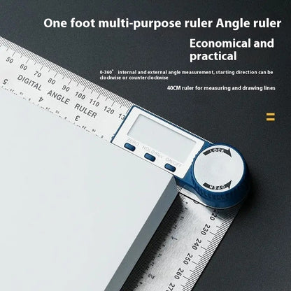 Fresh Arrivals at Buy Center: Electronic Digital Display ABS Plastic Woodworking Ruler Angle Meter 360 Degrees