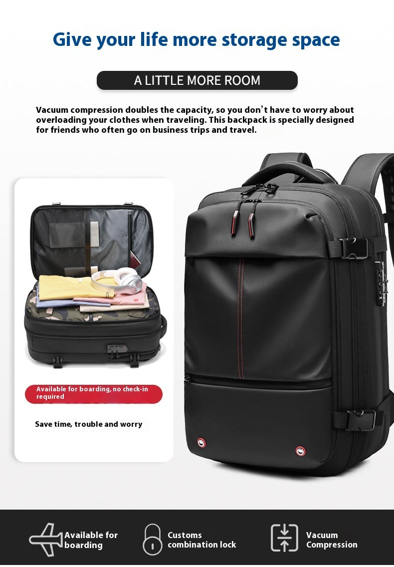 Newly Released at Buy Center: Men's Large-capacity Backpack Dry Wet Separation Anti-theft Package Business Leisure Unisex Backpack