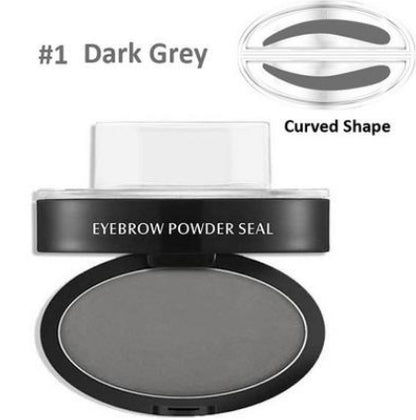 Buy Center Deal-Eyebrow Powder Stamp for Easy Natural Looking Brows Gray curved