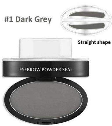 Buy Center Deal-Eyebrow Powder Stamp for Easy Natural Looking Brows Dark brown straight