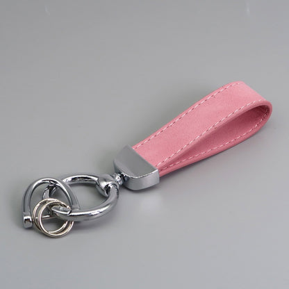 Suede Car Hardware Anti-lost Keychain Buy Center