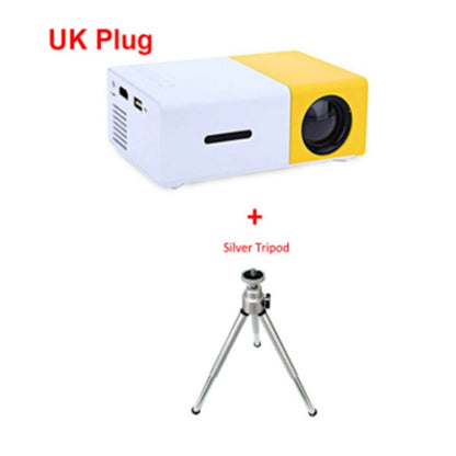 1080P LED Mini High Definition Projector Yellow set UK