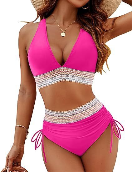 New Fashion Women's High Waist Bikini Split Suit