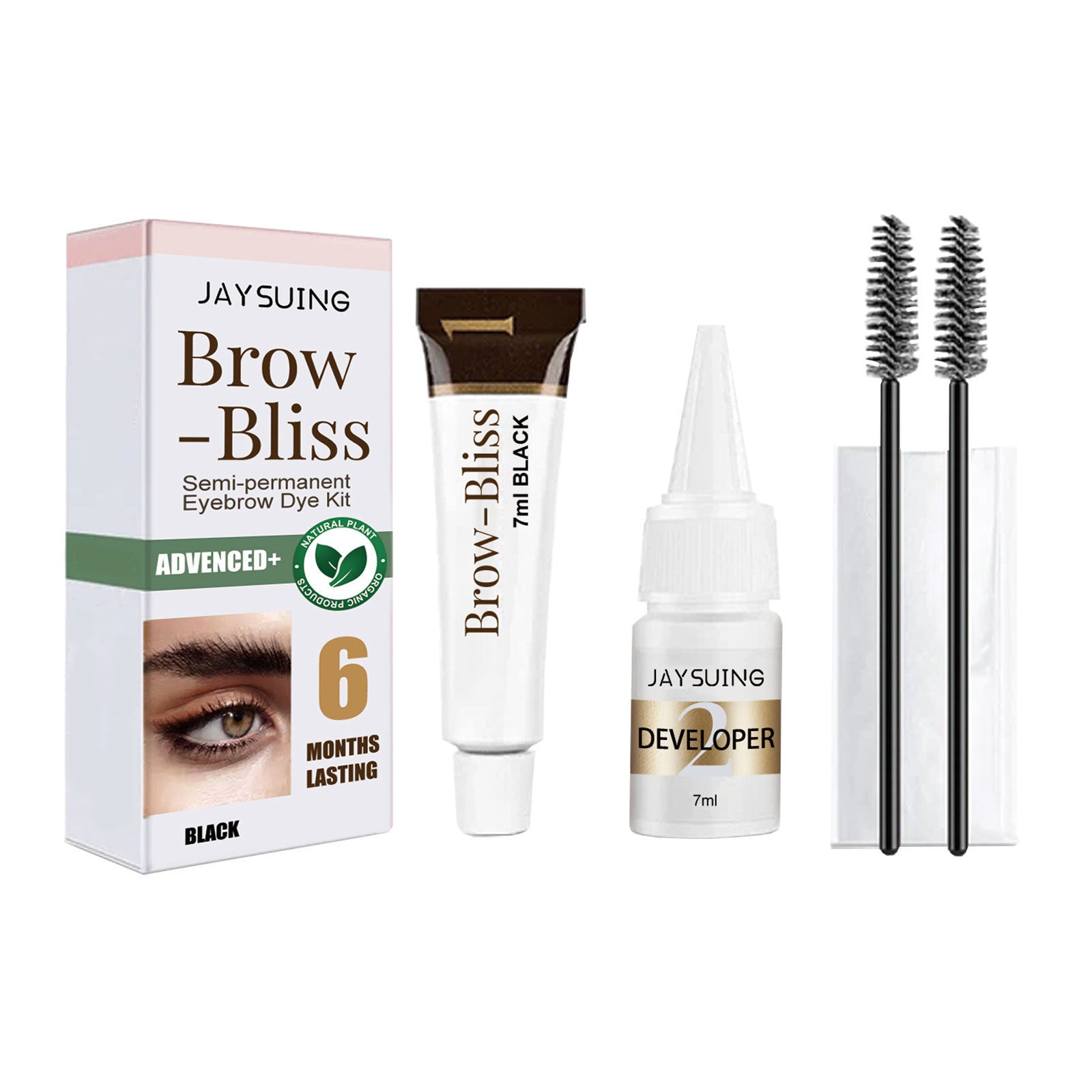 Buy Center Hot Pick-Waterproof Smear-proof Not Smudge Two-in-one Eyelash Eyebrow Dyeing Suit