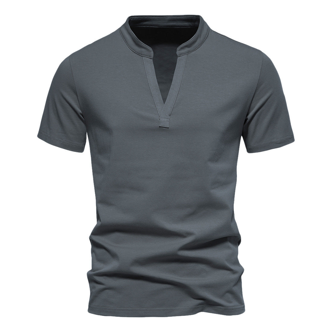 Newly Released at Buy Center: Men's Deep V-neck Short-sleeved T-shirt Stretch Bottoming Shirt