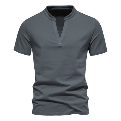 Newly Released at Buy Center: Men's Deep V-neck Short-sleeved T-shirt Stretch Bottoming Shirt