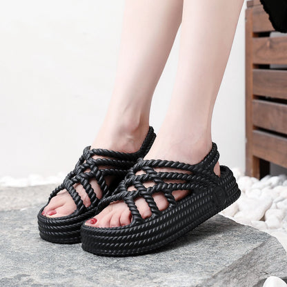 Fresh on the Scene at Buy Center: Women's Summer Platform Casual Roman Sandals