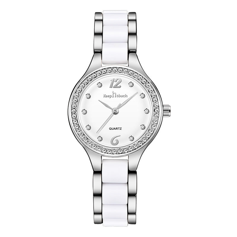 Women Watches Luxury Quartz Female Wrist Watches Silver