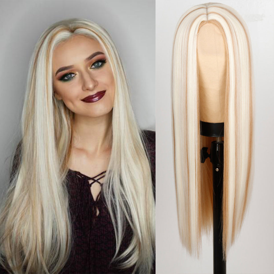 Buy Center Exclusive Offer-Wigs Fade Into Long Straight Hair White