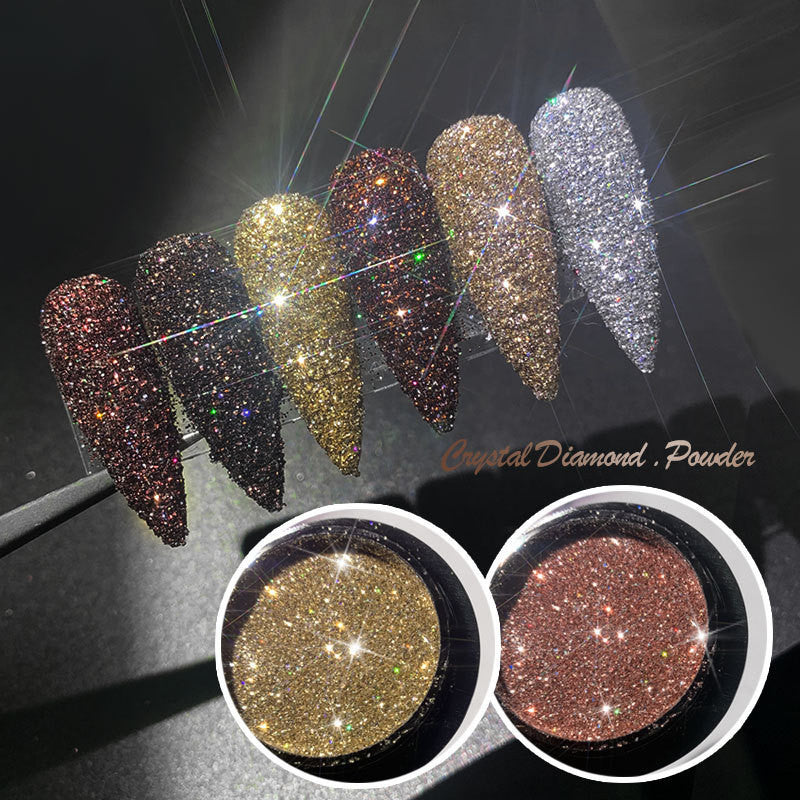 Buy Center Handpicked- Glitter Flash Nails Crystal Diamond Powder Net Celebrity Vibrato