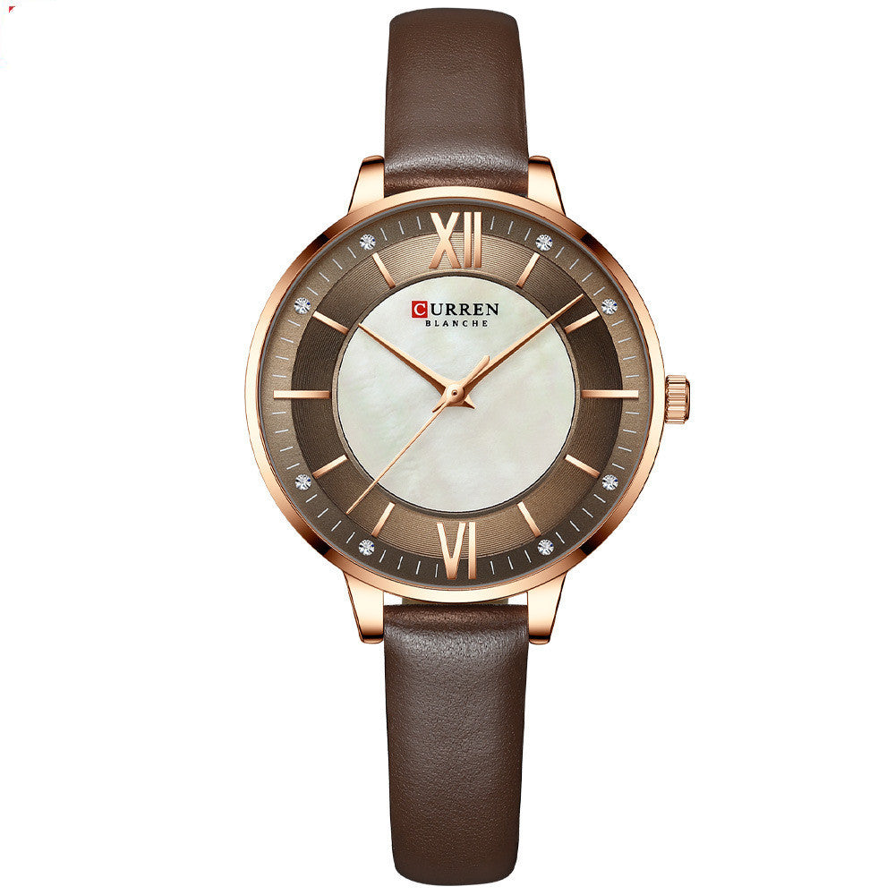 Ladies Watches Fashion Women's Watches Leisure Belt Watches Foreign Trade Watches Watches Coffee coffee belt