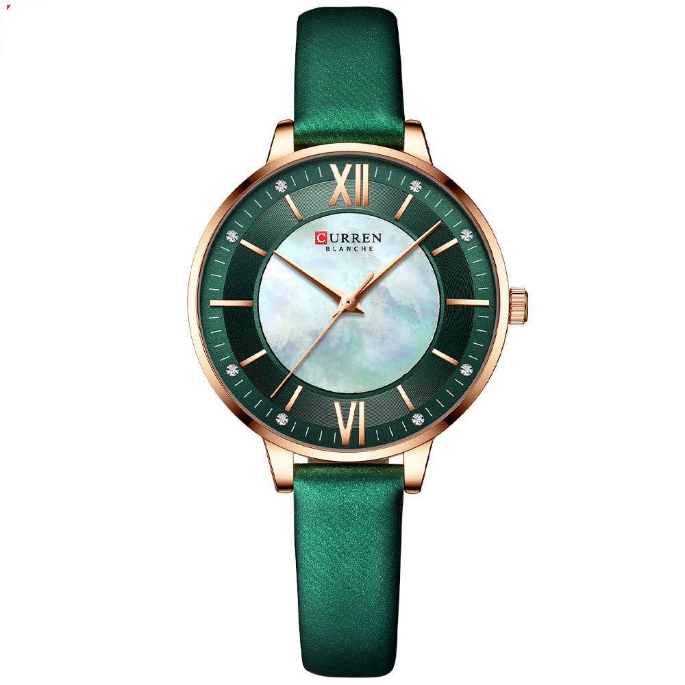 Ladies Watches Fashion Women's Watches Leisure Belt Watches Foreign Trade Watches Watches Green belt