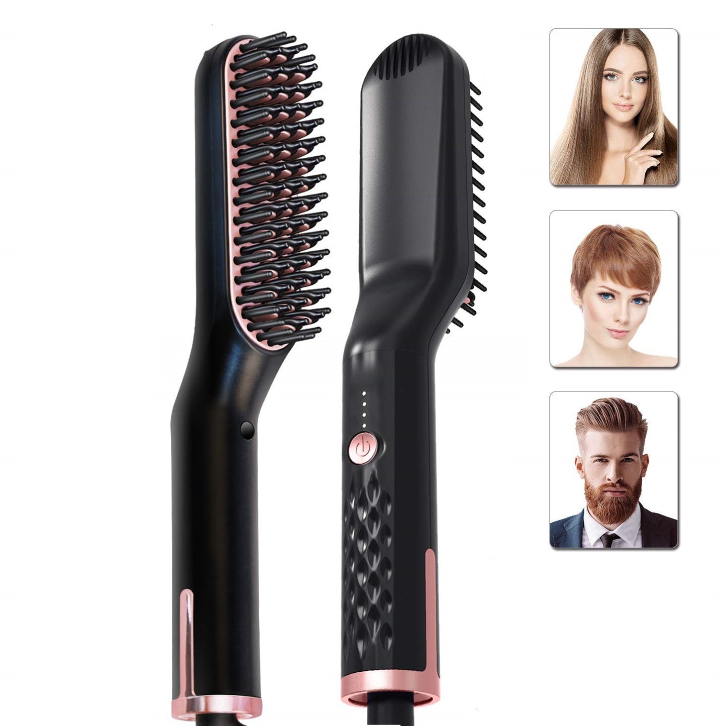 Buy Center Top Rated-Styling Comb Hair Straightener Comb Hair Straightener Black pink