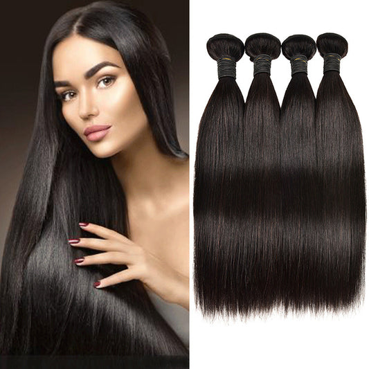 European And American Wigs, Real Hair Weaves, Natural Color, Smooth Hair Weaves