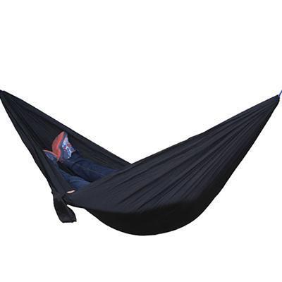 Backpacking Hammock - Portable Nylon Parachute Outdoor Double Hammock Black