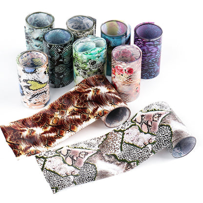 Nail Art Sticker Snake Skin Animal Grain Nail Star Paper Transfer Paper Laser Paper