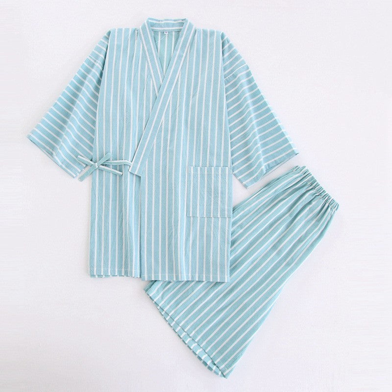 Washed Cotton Thin Striped Pajamas | Men's Clothing-Underwear & Loungewear-Br | Buy Center