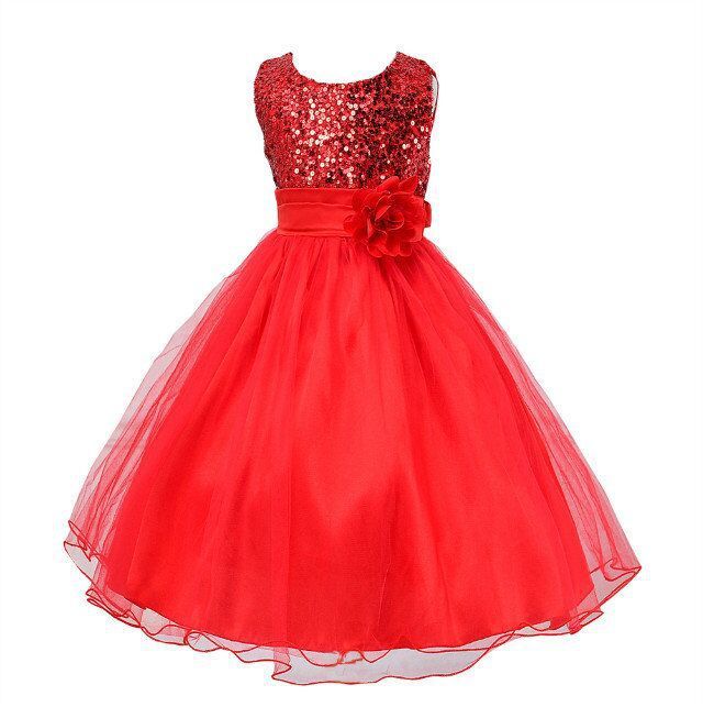 Baby Sequin Dress Flower Girl Wedding Princess Dress Buy Center