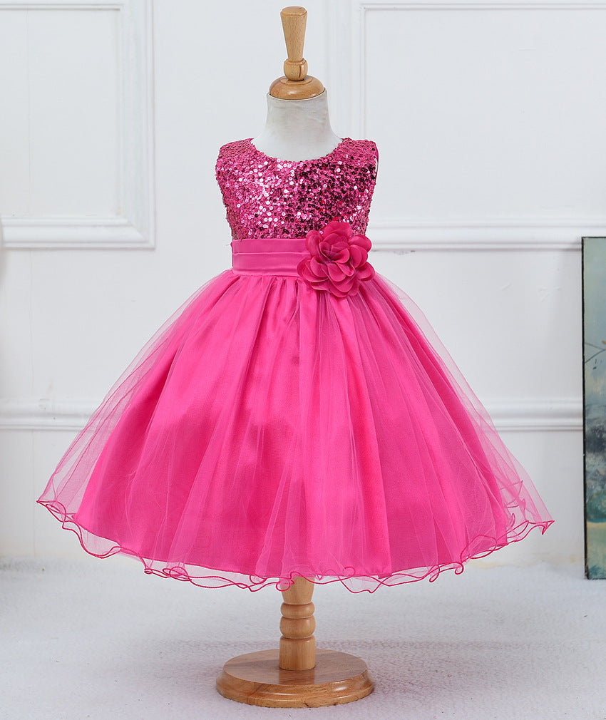 Baby Sequin Dress Flower Girl Wedding Princess Dress Buy Center