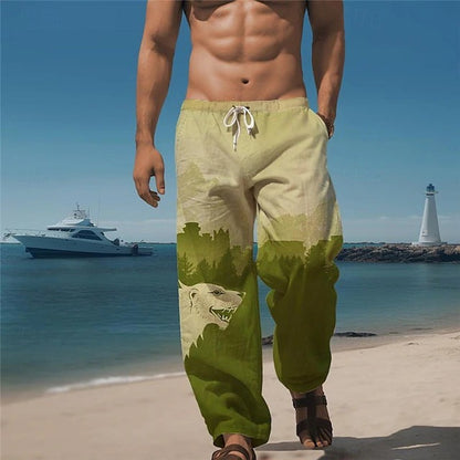 Just Arrived at Buy Center: 3D Digital Printing Men's Loose Track Sweatpants 20240361