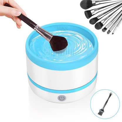 Newly Released at Buy Center: Makeup Brush Automatic Cleaning Device Beauty Tools Light Blue