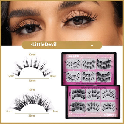 Four Magnetic False Eyelashes Soft Magnetic Curling