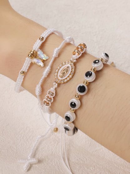 Trending Now at Buy Center: Hand Woven Eye Devil Evil Eye Lucky Bracelet