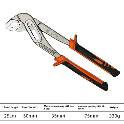 Fresh Arrivals at Buy Center: Home ImprovementHousehold Multi-functional Adjustable Water Pipe Pliers 10inch Handle Cover British Style