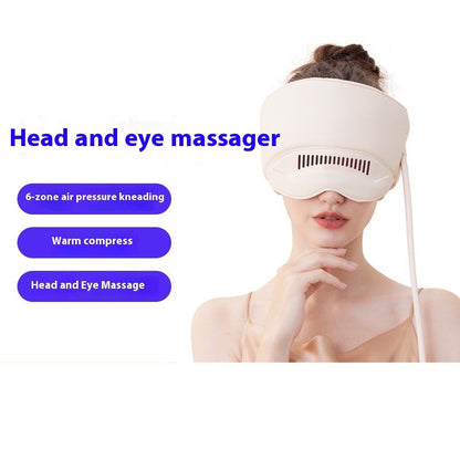 Hot New Items at Buy Center: Head Massager Electric Heating Air Bag Massage Cap Head Cervical Vertebra Head Eye Massage Instrument