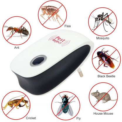 Electronic Ultrasonic Healthy Rechargeble Anti Mosquito Insect Pest Reject Mouse Repellent Repeller Practical Home EUUS Plug 6pcs