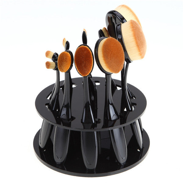 Buy Center Exclusive Offer-Round makeup brush holder Black