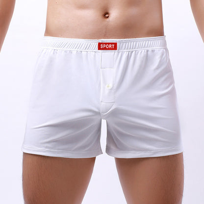 Loose Men's Underwear Breathable Fabric Silky Boxers Buy Center