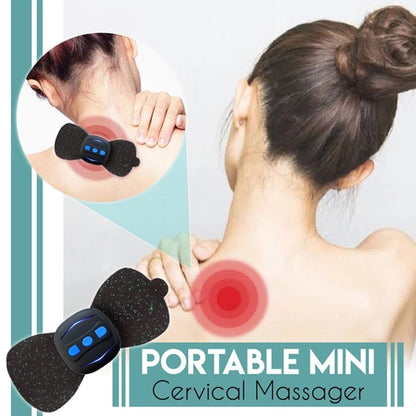 Buy Center Excellence-Portable Charging Massager Mini Massage Neck Stickers Cervical Vertebra Physiotherapy Instrument