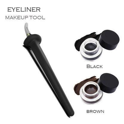 Fresh on the Scene at Buy Center: Silicone Eyeliner Painting Tool Outline Waterproof Not Smudge Creamy Eyeliner Eyeliner Brush Black Brown Creamy Eyeliner