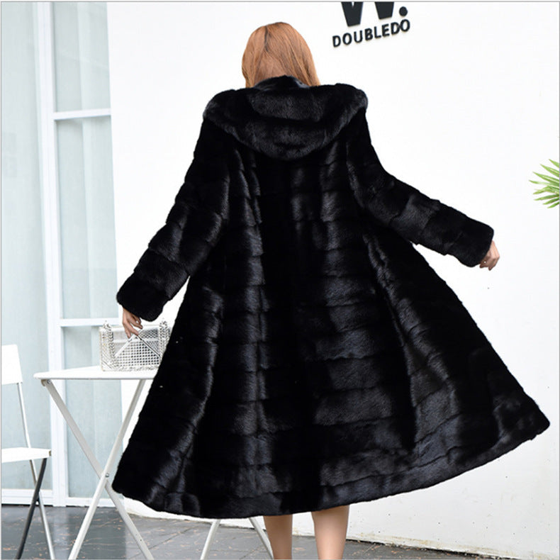 Fur Long Coat Thickened Warm Buy Center