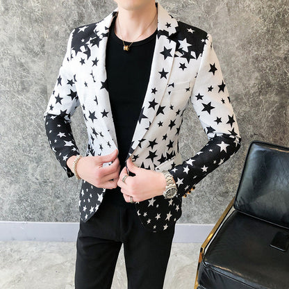 Fresh Arrivals at Buy Center: Printed Small Suit Long Sleeve Jacket