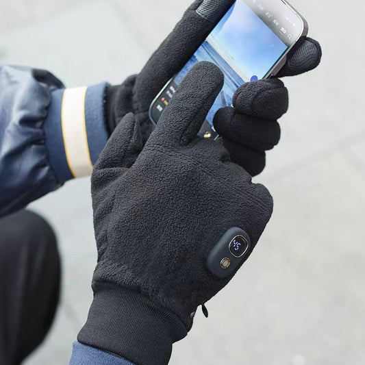 Gants chauffants électriques coupe-vent épais et chauds pour l'hiver