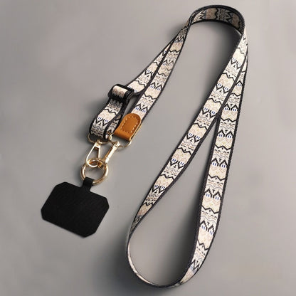 New at Buy Center: Mobile Phone Lanyard Crossbody Bag Solid Color Long Braces Detachable Multi-purpose Strap Rope Stripe With White Background