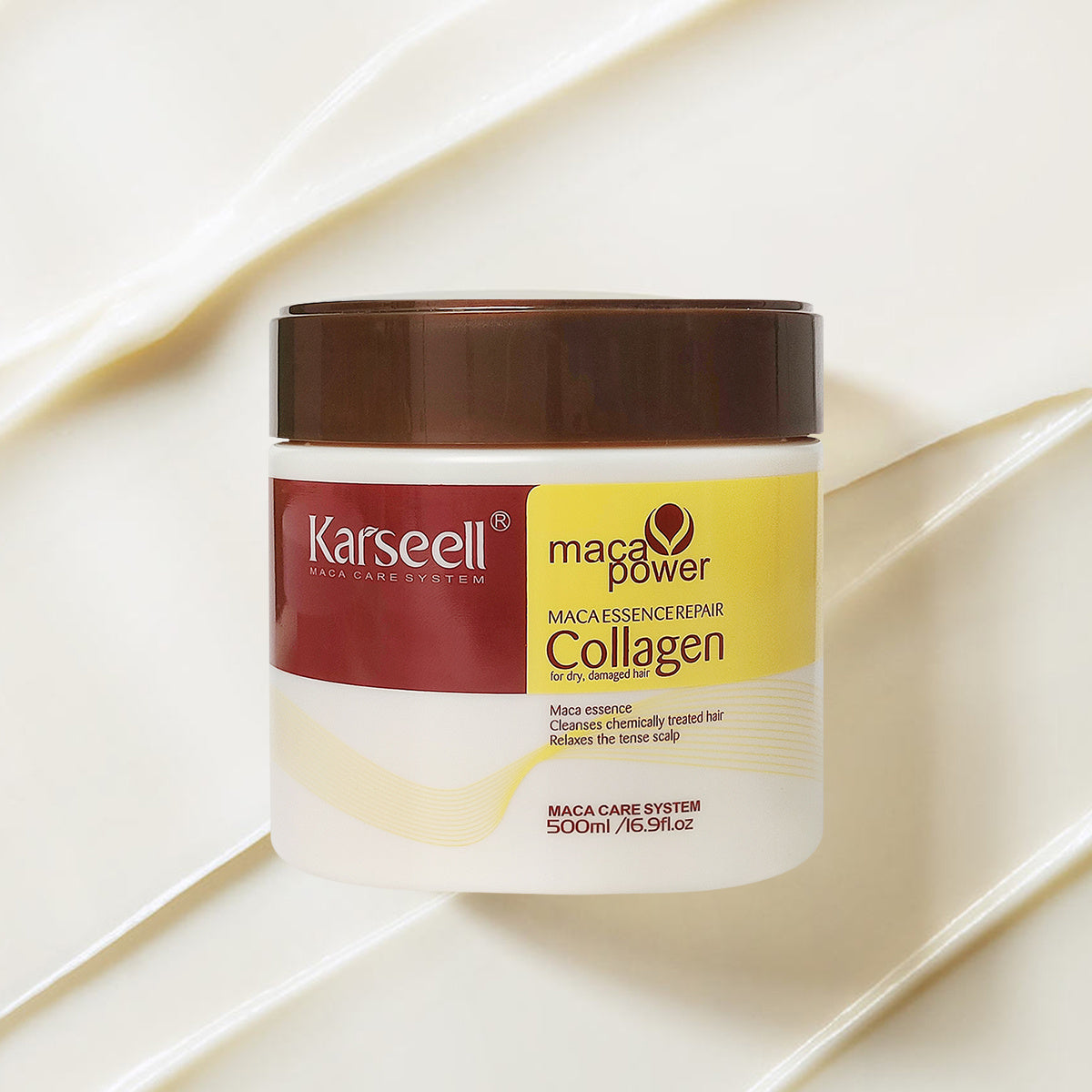 Just Arrived at Buy Center: Karseell Moisturize Maca Hair Collagen Conditioner Hair Care Repair Restore Haircare Shampoo Moisturizing