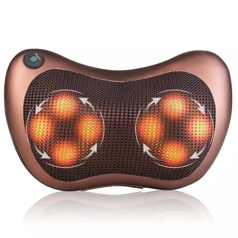 Buy Center Premium-Neck Massager Home Car Neck Cervical Massage Electric Multifunctional Massage Pillow Waist Back Relaxation Device 8 Massage ball