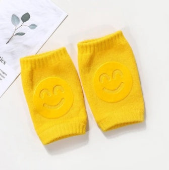 Summer Terry Baby Socks Knee Pads Yellow Q1pcs