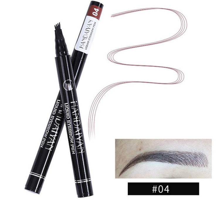 Trending Now at Buy Center: Microblading Eyebrow Pencil Waterproof Fork Tip Tattoo Pen Tinted Fine Sketch Eye Brow Pencils Long Lasting Eyebrows 04 chocolate color