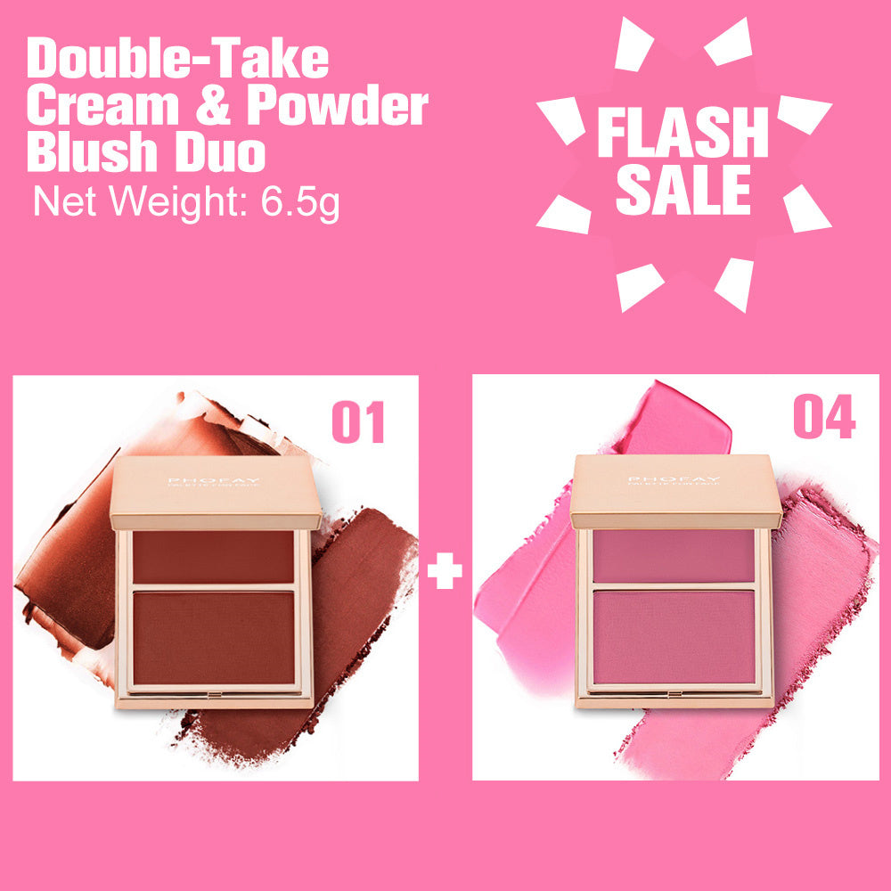 PHOFAY Double-Take Cream & Powder Blush Duo Set Buy Center