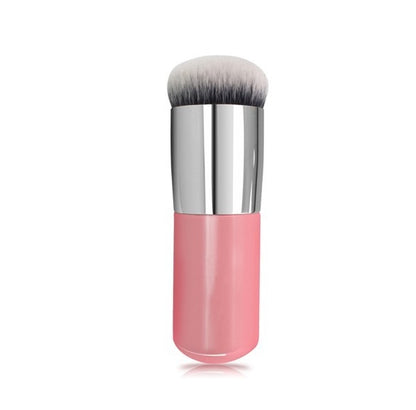 Buy Center Best Value-Chubby pier makeup brush foundation powder brush beauty makeup tools Powder silver