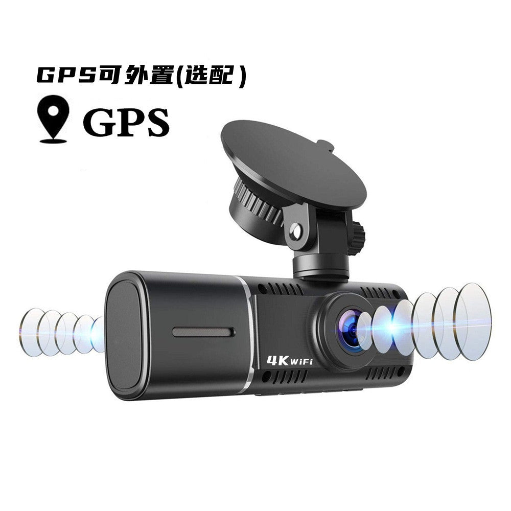 Newly Released at Buy Center: Cross-border Driving Recorder Car Camera Double Recording Parking Surveillance Infrared Night Vision Ultra Wide Angle