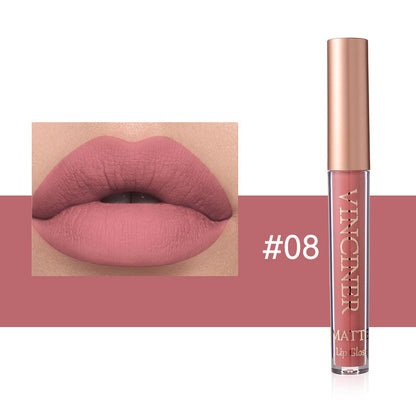 Buy Center Exclusive Offer-12 Colors Lip Lacquer Matte Liquid Lipstick Waterproof 8 Colors