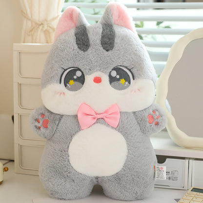 Newly Released at Buy Center: Colorful Cat Doll Pillow Comfort Pillow Plush Toy Gray Cat